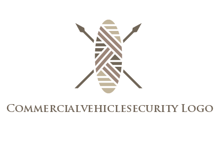shield and spears game logo