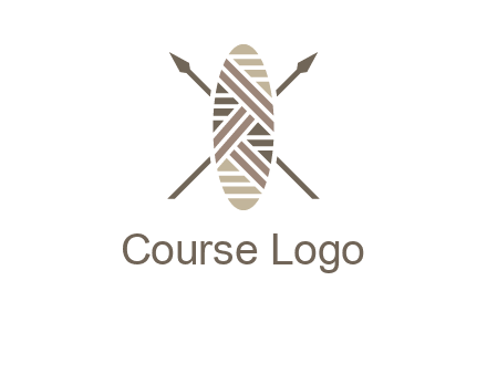 shield and spears game logo