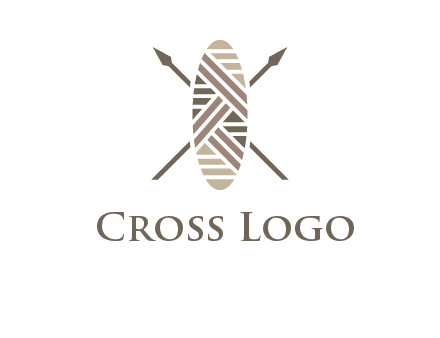 shield and spears game logo