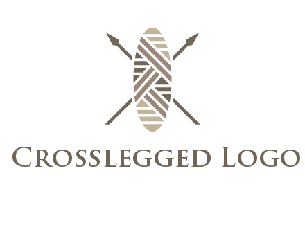 shield and spears game logo