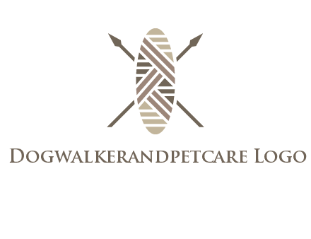 shield and spears game logo