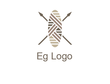 shield and spears game logo