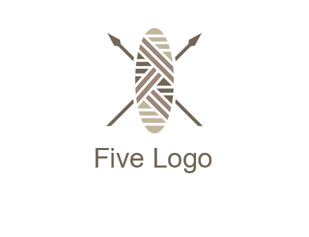 shield and spears game logo