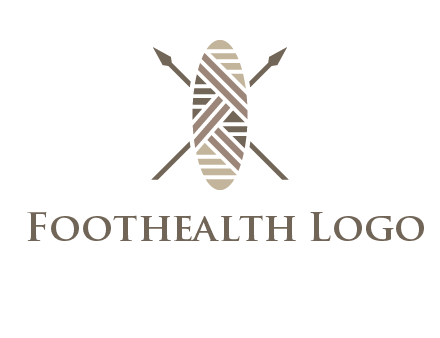 shield and spears game logo