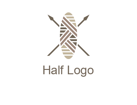 shield and spears game logo
