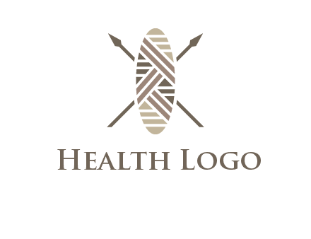 shield and spears game logo