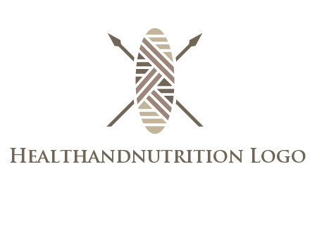 shield and spears game logo