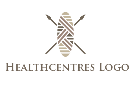 shield and spears game logo