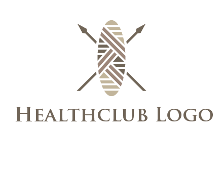 shield and spears game logo