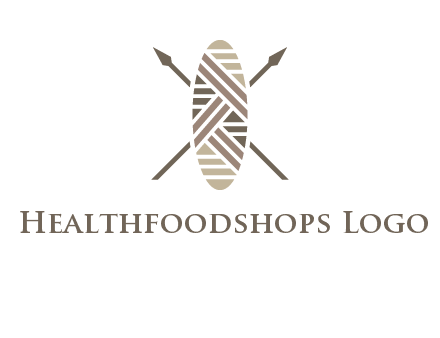 shield and spears game logo