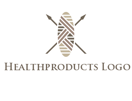 shield and spears game logo