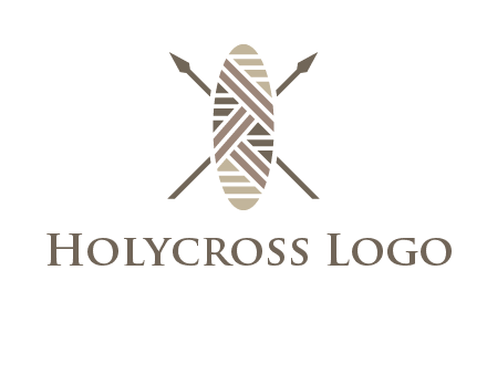 shield and spears game logo