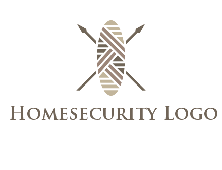 shield and spears game logo