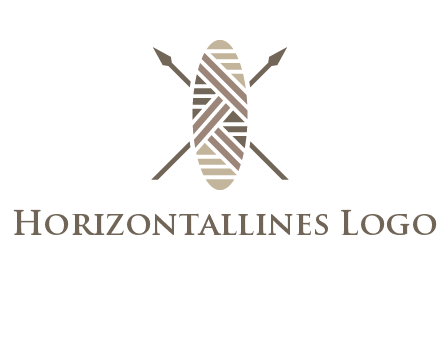 shield and spears game logo