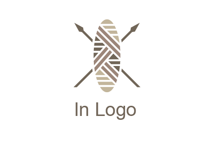 shield and spears game logo