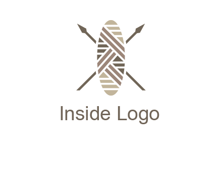 shield and spears game logo