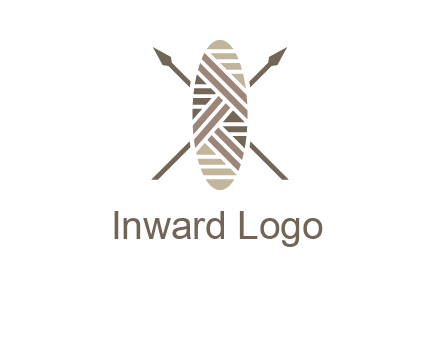 shield and spears game logo