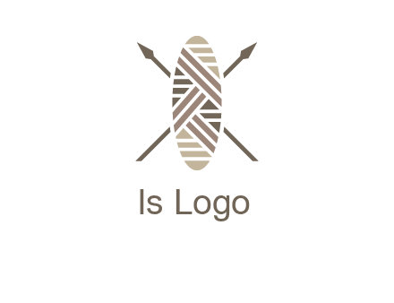 shield and spears game logo