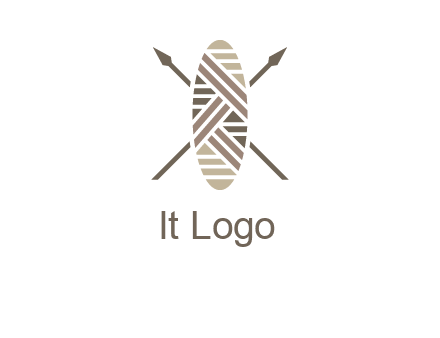 shield and spears game logo