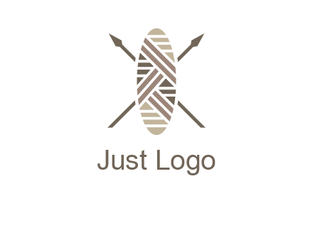 shield and spears game logo