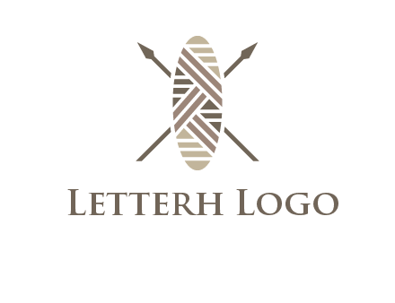 shield and spears game logo
