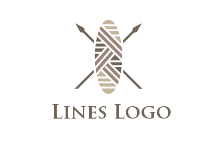 shield and spears game logo