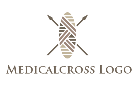 shield and spears game logo
