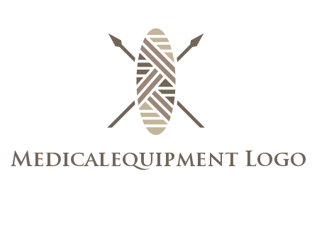 shield and spears game logo