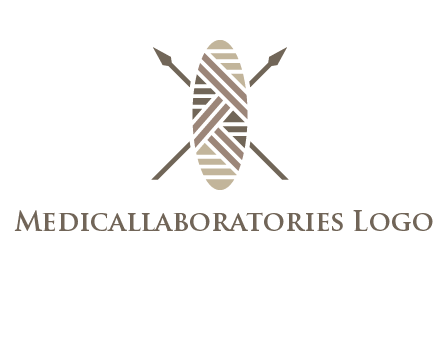 shield and spears game logo