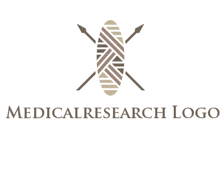 shield and spears game logo
