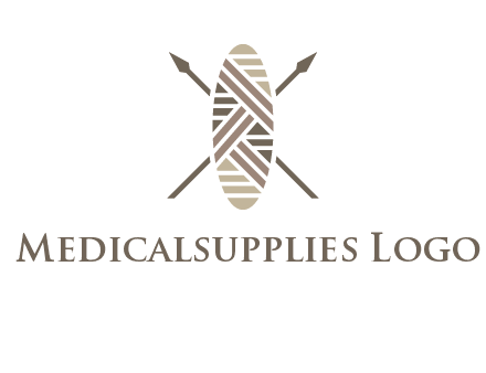 shield and spears game logo