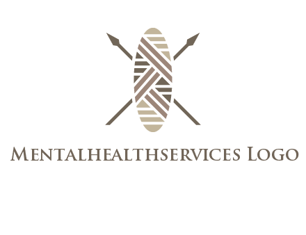shield and spears game logo