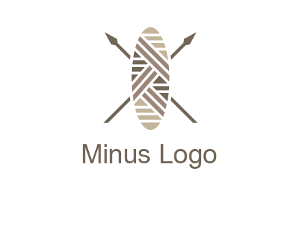shield and spears game logo