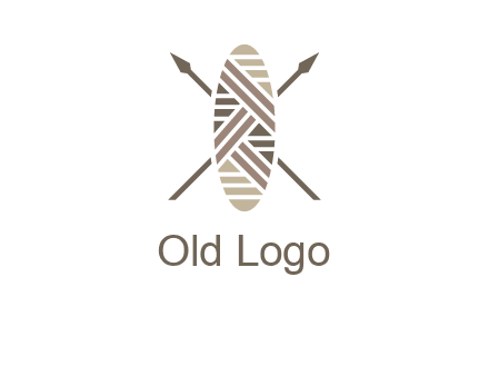 shield and spears game logo