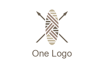 shield and spears game logo
