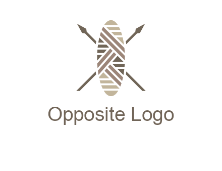 shield and spears game logo