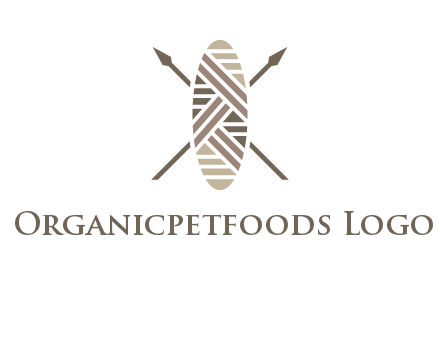 shield and spears game logo