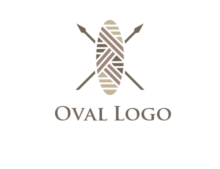 shield and spears game logo