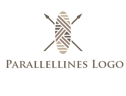 shield and spears game logo