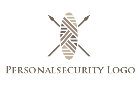 shield and spears game logo
