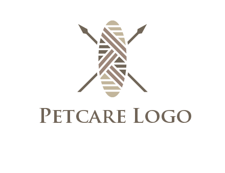 shield and spears game logo