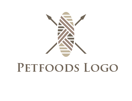 shield and spears game logo