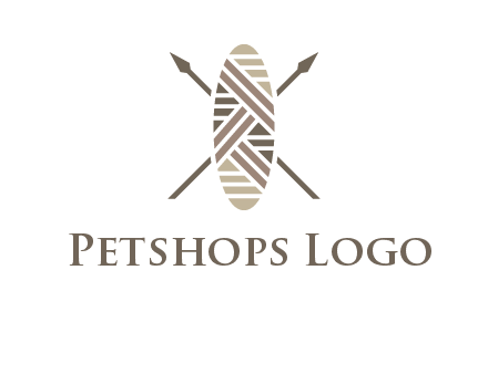 shield and spears game logo