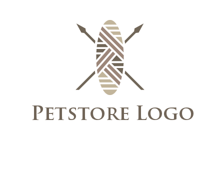 shield and spears game logo