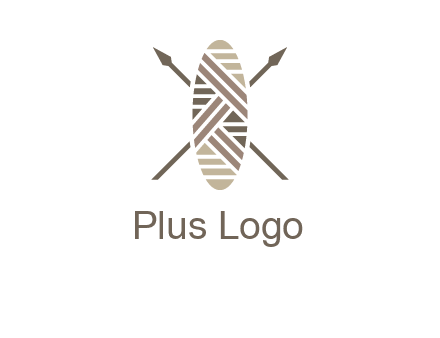 shield and spears game logo