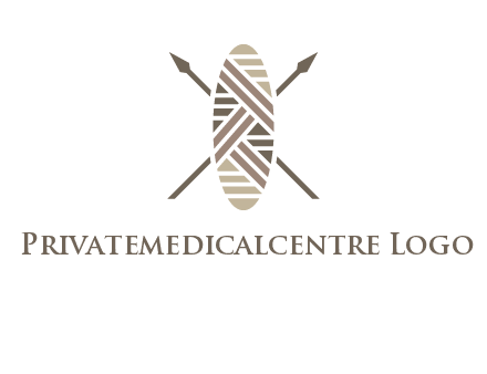 shield and spears game logo