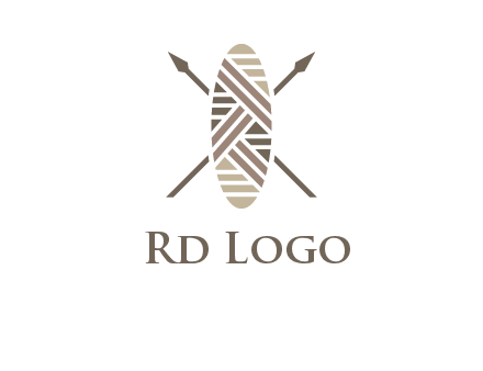 shield and spears game logo