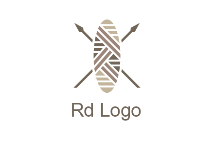 shield and spears game logo