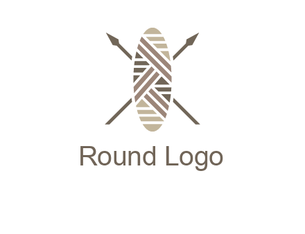 shield and spears game logo