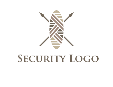 shield and spears game logo